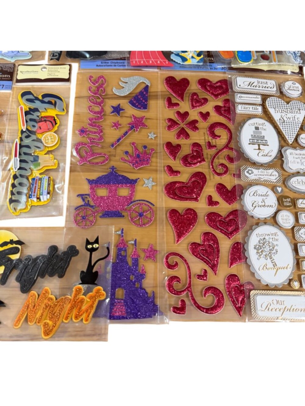 Recollections 3D Stickers Graduation Wedding Halloween Princess School Scrapbook - Picture 3 of 9